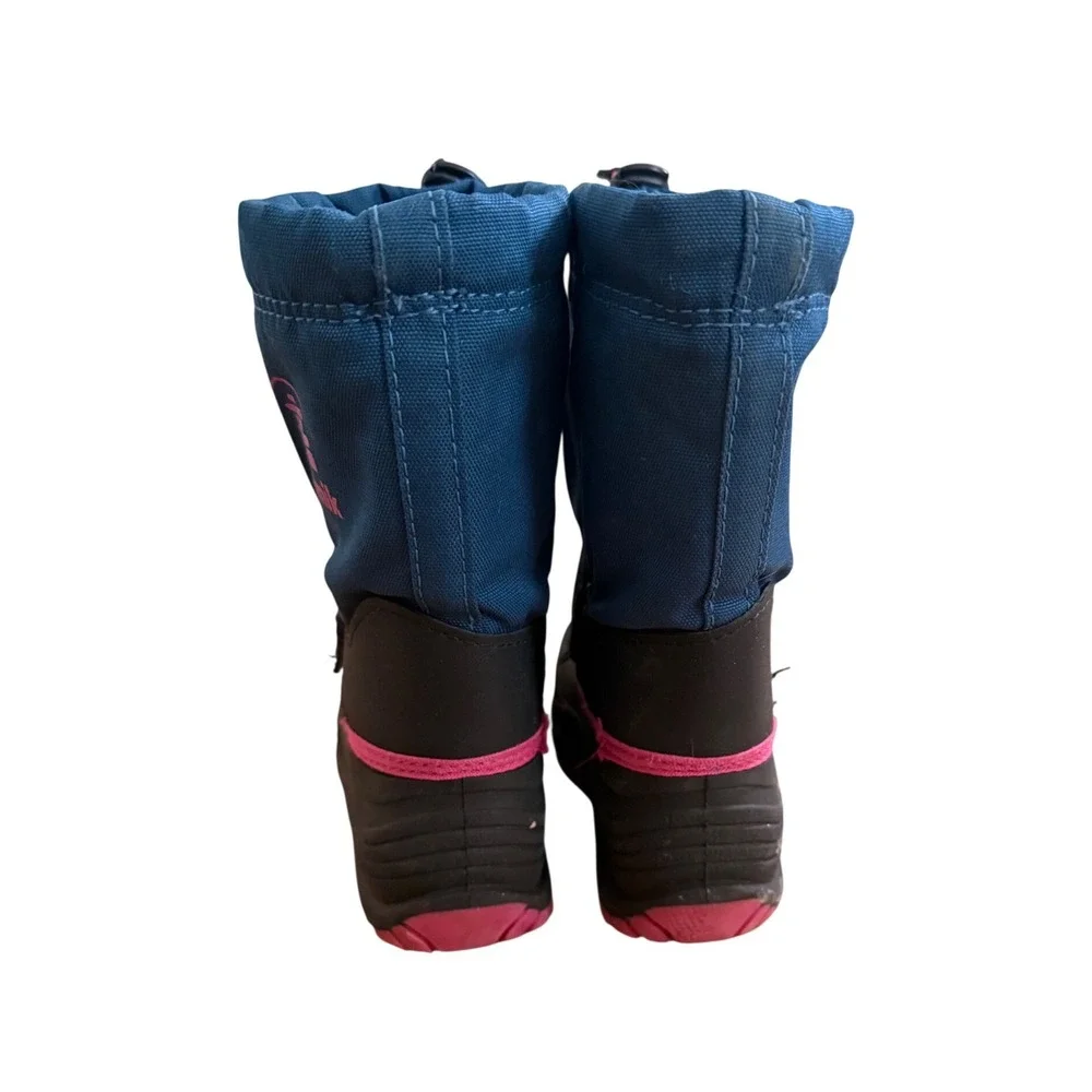 Kamik Kids Snow Boots Blue Pink Waterproof Winter Boots Size 10 Toddler‎